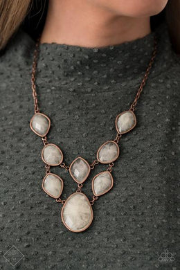 Opulently Oracle Copper Necklace Paparazzi Accessories