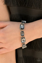 Load image into Gallery viewer, After Hours Silver Rhinestone Bracelet Paparazzi Accessories