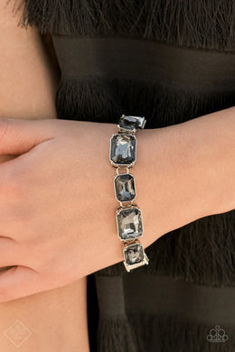 After Hours Silver Rhinestone Bracelet Paparazzi Accessories