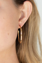 Load image into Gallery viewer, Chic As Can Be - Gold Earrings Paparazzi Accessories