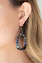 Load image into Gallery viewer, Urban-Spun - Black Earrings Paparazzi Accessories
