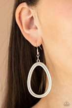 Load image into Gallery viewer, Casual Curves - Silver Earrings Paparazzi Accessories