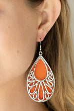 Load image into Gallery viewer, Loud and Proud - Orange Earrings Paparazzi Accessories