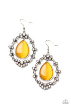Load image into Gallery viewer, Icy Eden - Yellow Earring Paparazzi Accessories