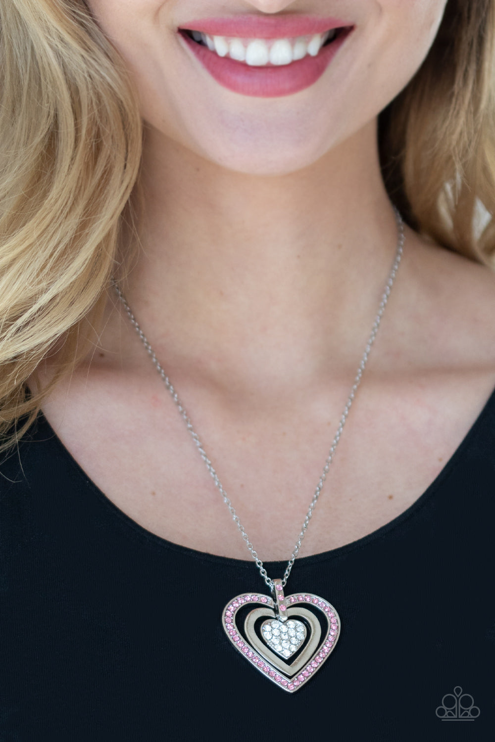Bless Your Heart - Pink Necklace Paparazzi Accessories