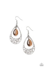 Load image into Gallery viewer, DEW You Feel Me? - Brown Earrings Paparazzi Accessories