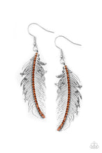 Load image into Gallery viewer, Fearless Flock - Brown Earrings Paparazzi Accessories