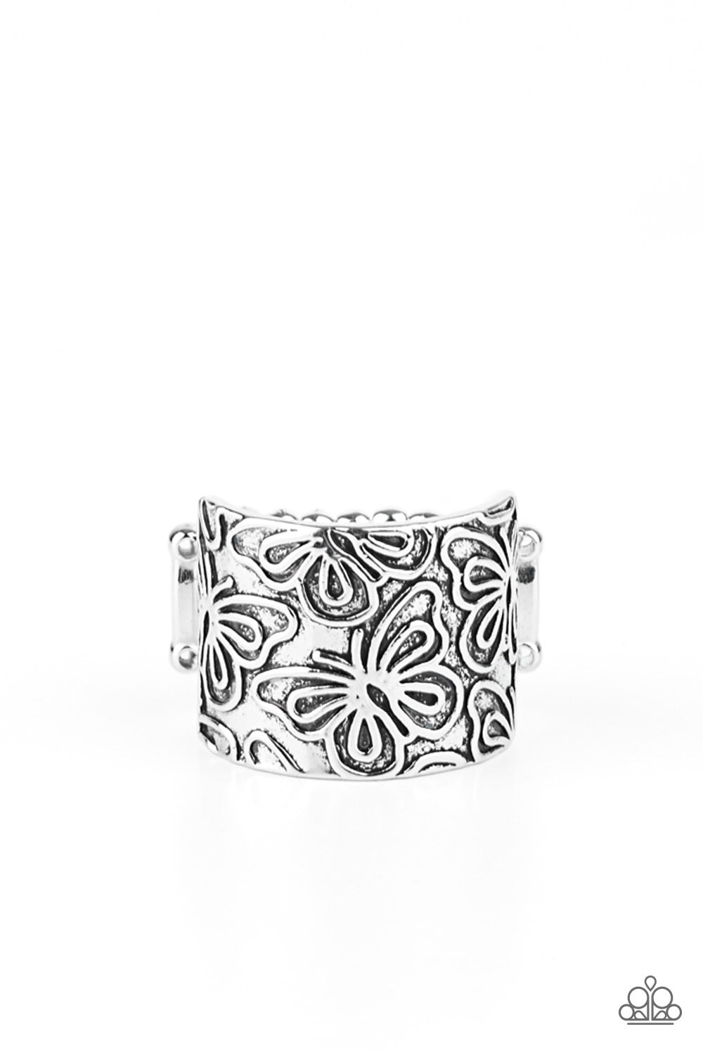 Butterfly Bayou - Silver Ring Paparazzi Accessories