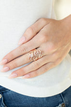 Load image into Gallery viewer, Voluptuous Vines - Rose Gold Ring Paparazzi Accessories