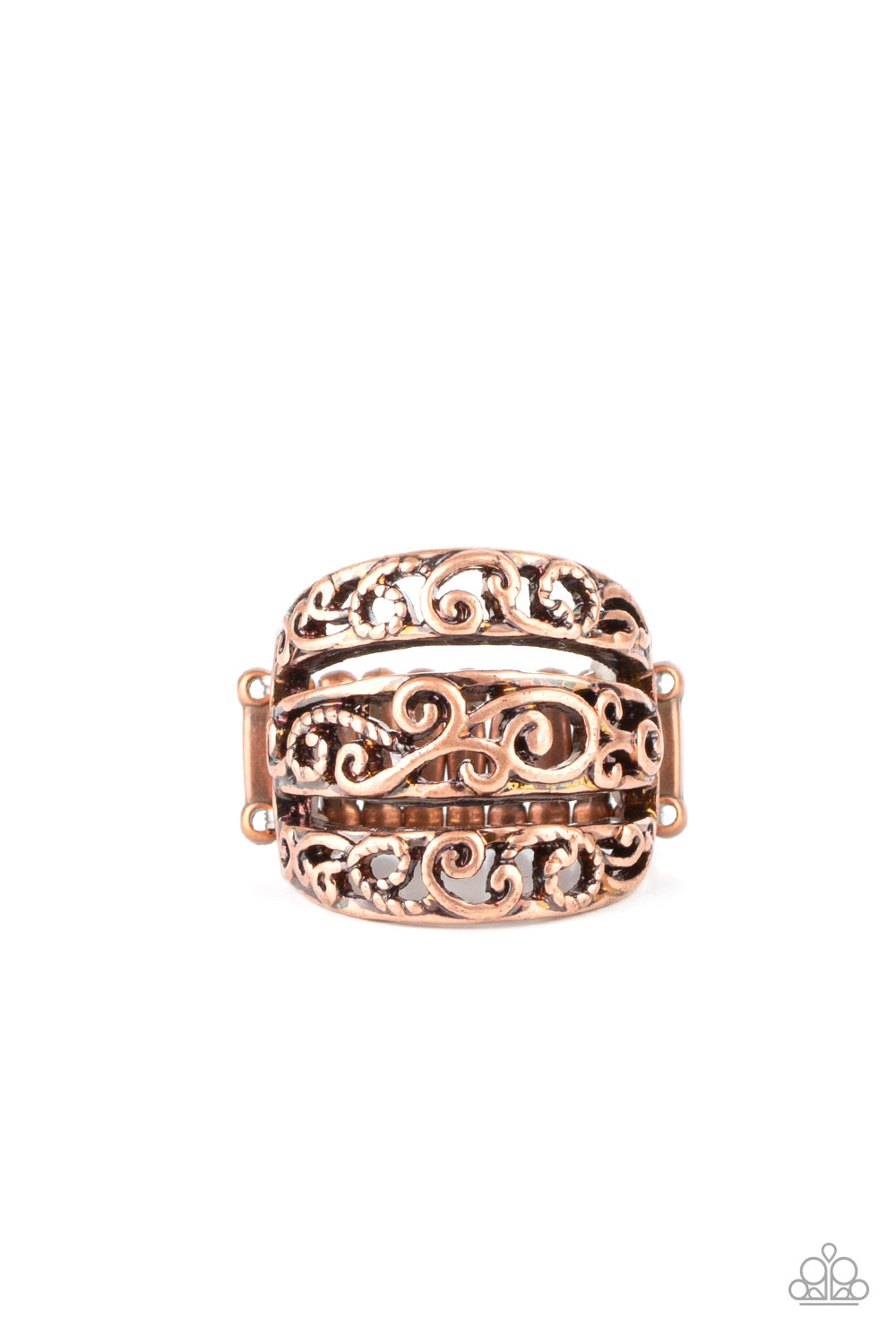 FRILLED To Be Here - Copper Ring Paparazzi Accessories