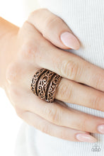 Load image into Gallery viewer, FRILLED To Be Here - Copper Ring Paparazzi Accessories