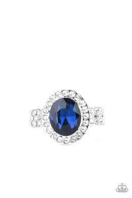 Unstoppable Sparkle - Blue Ring Paparazzi Accessories