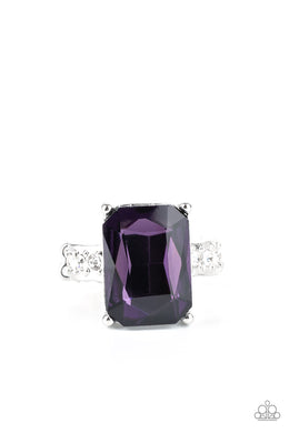 Bring Down the POWERHOUSE - Purple Ring Paparazzi Accessories