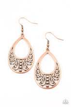 Load image into Gallery viewer, Stylish Serpentine - Copper Earrings Paparazzi Accessories