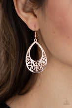 Load image into Gallery viewer, Stylish Serpentine - Rose Gold Earrings Paparazzi Accessories