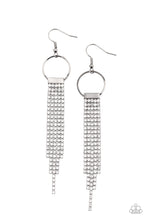 Load image into Gallery viewer, Tapered Twinkle - White Earrings Paparazzi Accessories