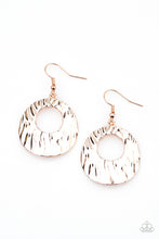 Load image into Gallery viewer, Warped Perceptions - Rose Gold Earrings Paparazzi Accessories