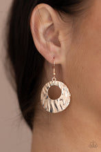 Load image into Gallery viewer, Warped Perceptions - Rose Gold Earrings Paparazzi Accessories