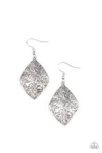 Load image into Gallery viewer, Flauntable Florals - Silver Earrings Paparazzi Accessories
