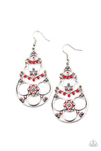 Load image into Gallery viewer, Garden Melody - Red Earrings Paparazzi Accessories