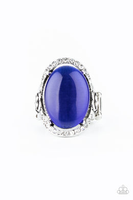 Happily Ever Enchanted - Blue Cat's Eye Ring Paparazzi Accessories