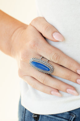 Mystical Mecca - Blue Ring Paparazzi Accessories