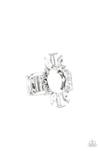 Load image into Gallery viewer, Icy Icon - White Rhinestone Ring Paparazzi Accessories