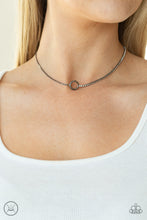 Load image into Gallery viewer, Gotta Split - Black Gunmetal Choker Necklace Paparazzi Accessories