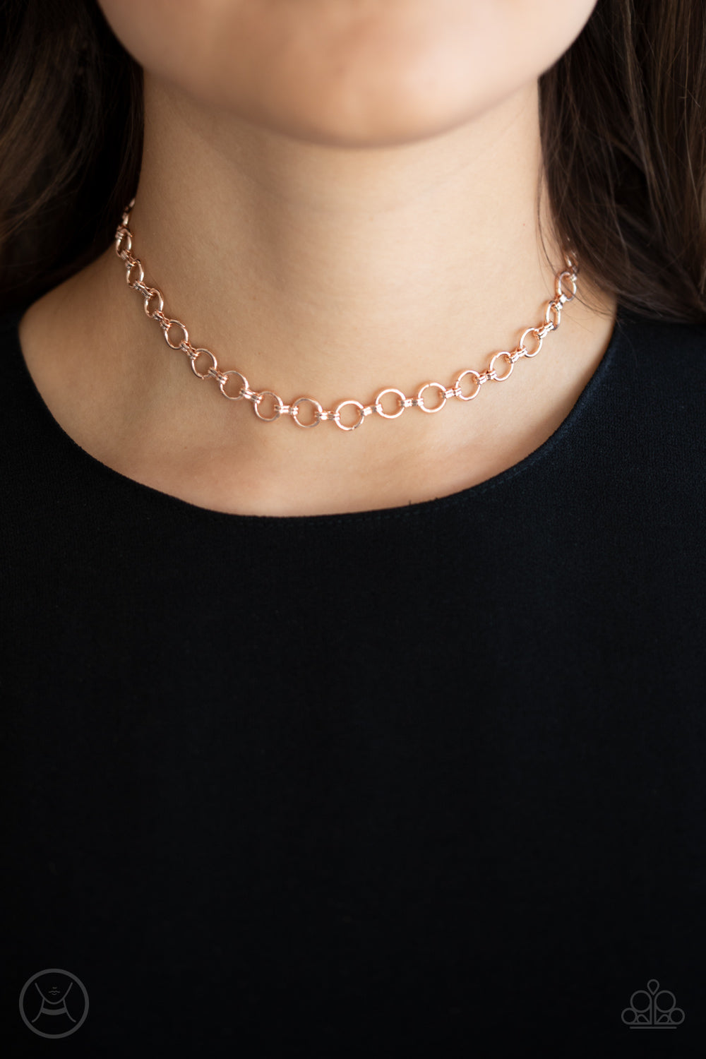 Insta Connection - Rose Gold Necklace Paparazzi Accessories