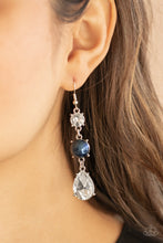 Load image into Gallery viewer, Unpredictable Shimmer - Blue Earrings Paparazzi Accessories