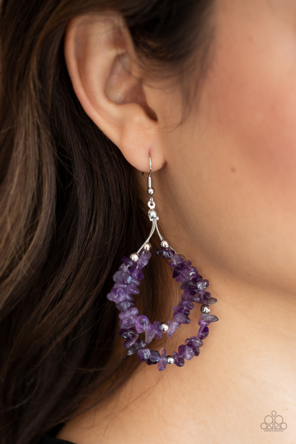 Canyon Rock Art - Purple Earrings Paparazzi Accessories