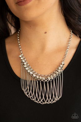 Flaunt Your Fringe - White Necklace Paparazzi Accessories