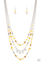 Load image into Gallery viewer, Step Out of My Aura - Yellow Necklace Paparazzi Accessories