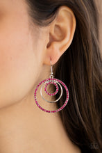 Load image into Gallery viewer, Bodaciously Bubbly - Pink Rhinestone Earrings Paparazzi Accessories
