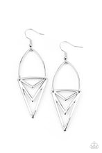 Load image into Gallery viewer, Proceed With Caution - Silver Earrings Paparazzi Accessories