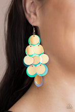 Load image into Gallery viewer, Sequin Seeker - Sequin Gold Earrings Paparazzi Accessories