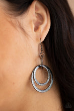 Load image into Gallery viewer, Distractingly Dizzy - Black Earrings Paparazzi Accessories