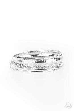 Get Into Gear - Silver Bracelet Paparazzi Accessories