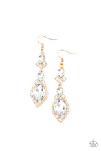 Load image into Gallery viewer, Fully Flauntable - Gold Earrings Paparazzi Accessories