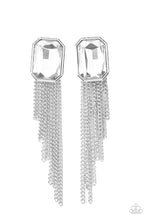 Load image into Gallery viewer, Save for a REIGNy Day - White Earrings Paparazzi Accessories