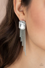 Load image into Gallery viewer, Save for a REIGNy Day - White Earrings Paparazzi Accessories