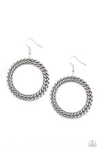 Load image into Gallery viewer, Above The RIMS - Silver Earrings Paparazzi Accessories
