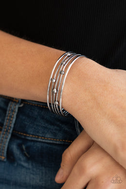 Extra Expressive - Silver Bracelet Paparazzi Accessories