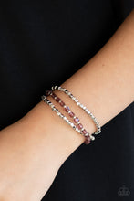 Load image into Gallery viewer, Mix and Mash - Purple Stretchy Bracelet Paparazzi Accessories