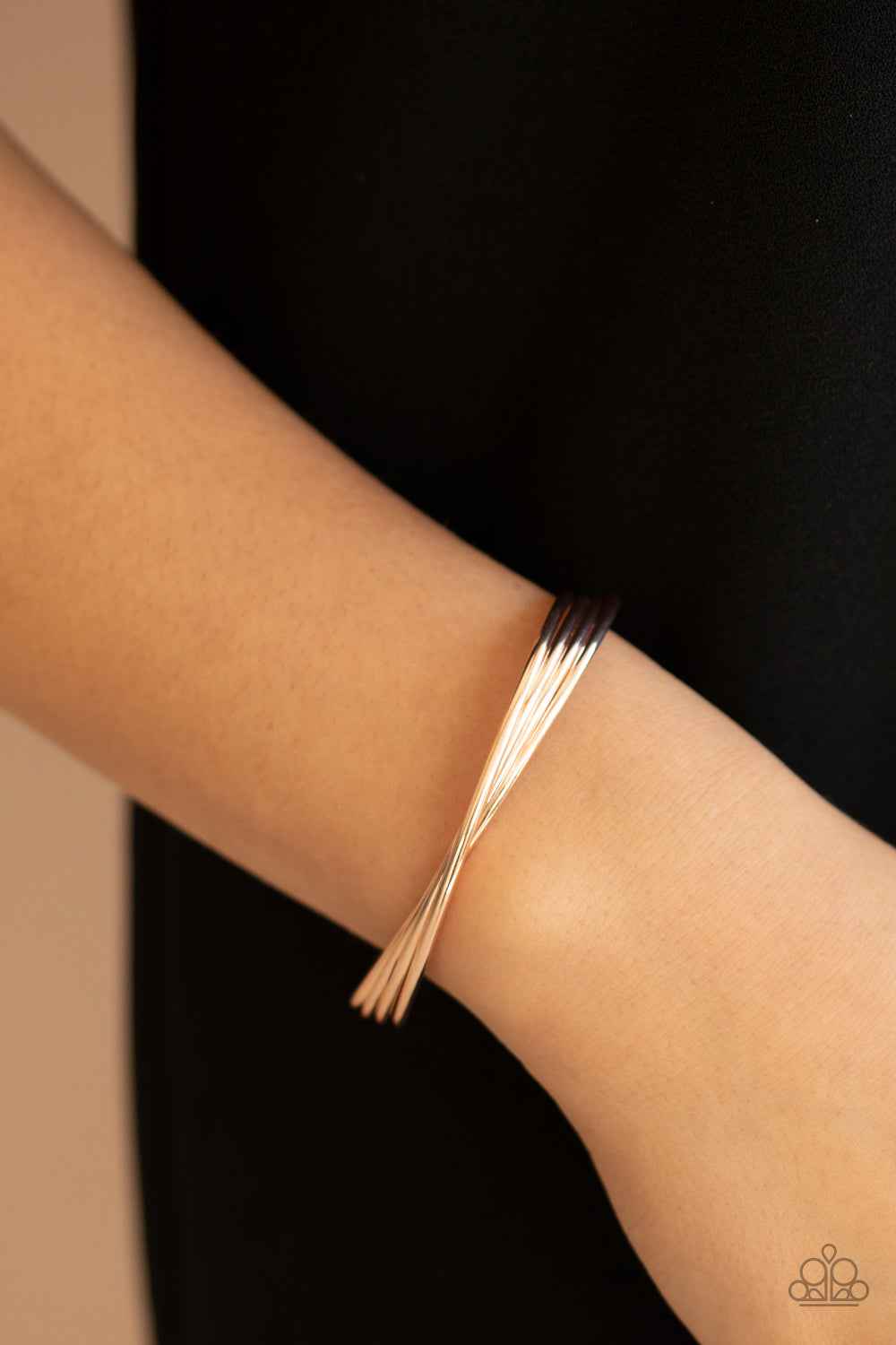 Bringing Basics Back - Rose Gold Bracelet Paparazzi Accessories