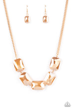 Load image into Gallery viewer, Heard It On The HEIR-Waves - Gold Necklace Paparazzi Accessories