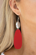 Load image into Gallery viewer, Vivaciously Vogue - Red Earrings Paparazzi Accessories