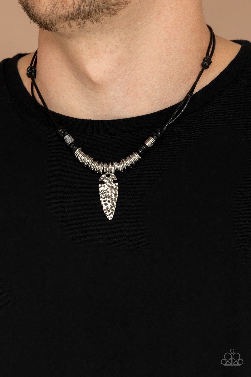 Rush In ARROWHEAD-First - Black Urban Necklace Paparazzi Accessories
