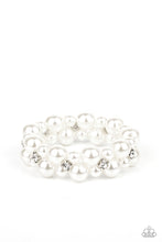 Load image into Gallery viewer, Flirt Alert - White Bracelet Paparazzi Accessories