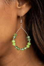 Load image into Gallery viewer, Wink Wink - Green Earrings Paparazzi Accessories